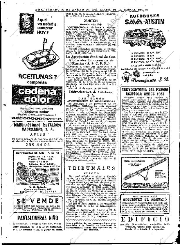 ABC MADRID 26-01-1963 página 60