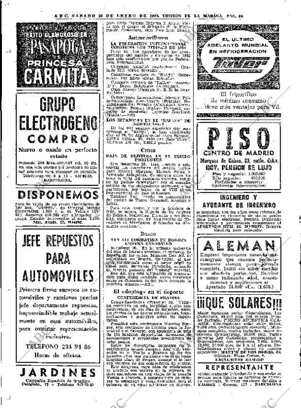 ABC MADRID 26-01-1963 página 64