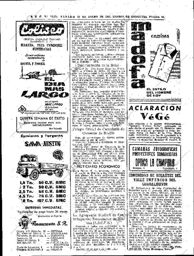 ABC SEVILLA 26-01-1963 página 26