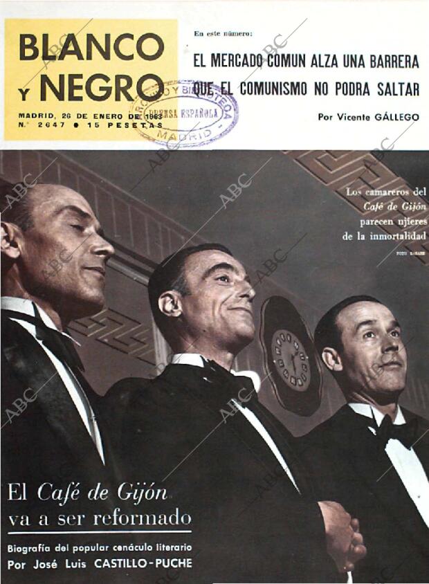 BLANCO Y NEGRO MADRID 26-01-1963 página 1
