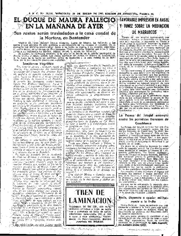 ABC SEVILLA 30-01-1963 página 29