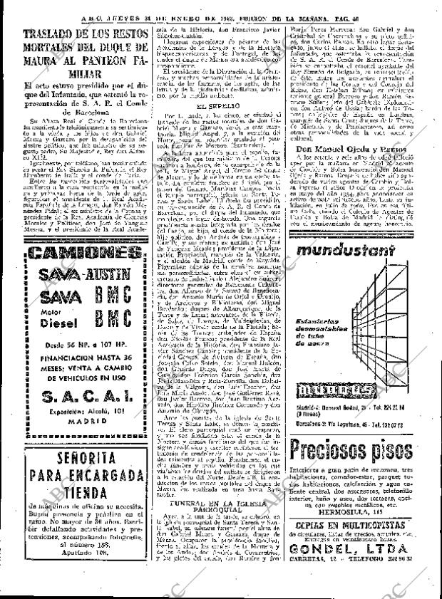 ABC MADRID 31-01-1963 página 40