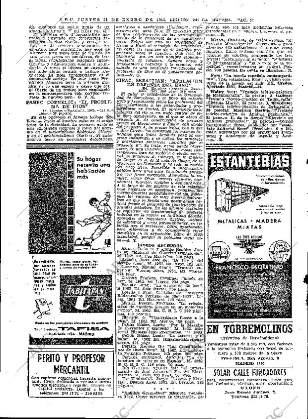 ABC MADRID 31-01-1963 página 50