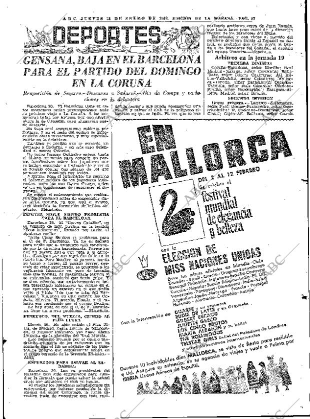 ABC MADRID 31-01-1963 página 57