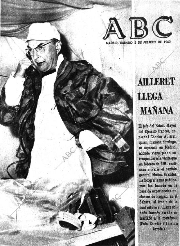 ABC MADRID 02-02-1963 página 1