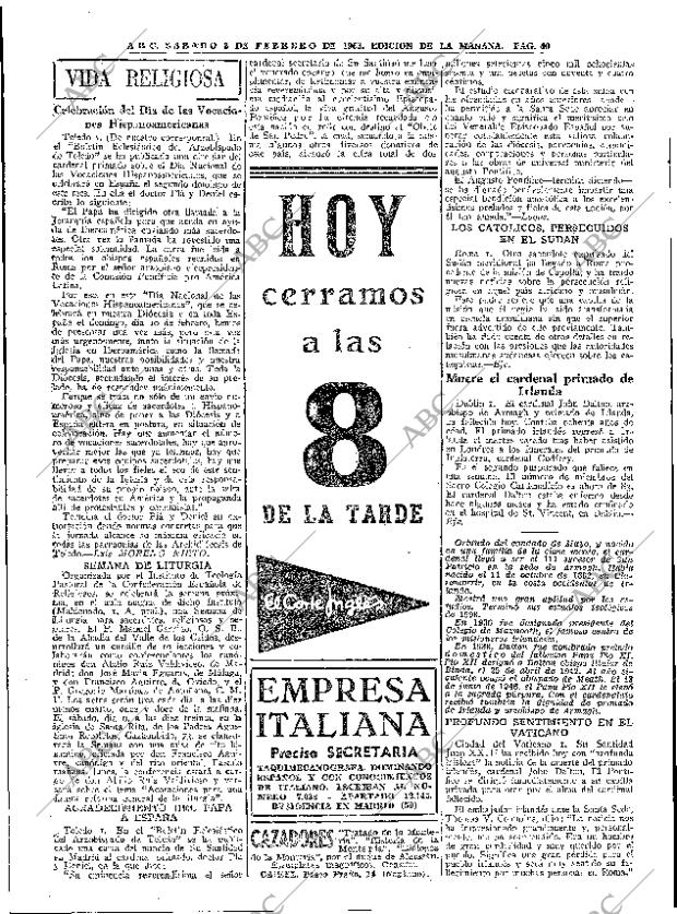 ABC MADRID 02-02-1963 página 40