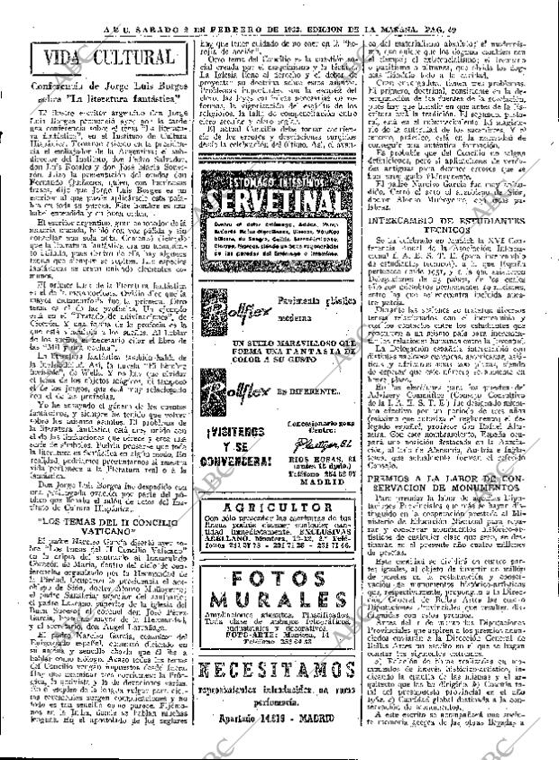 ABC MADRID 02-02-1963 página 49