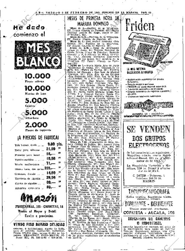 ABC MADRID 02-02-1963 página 58