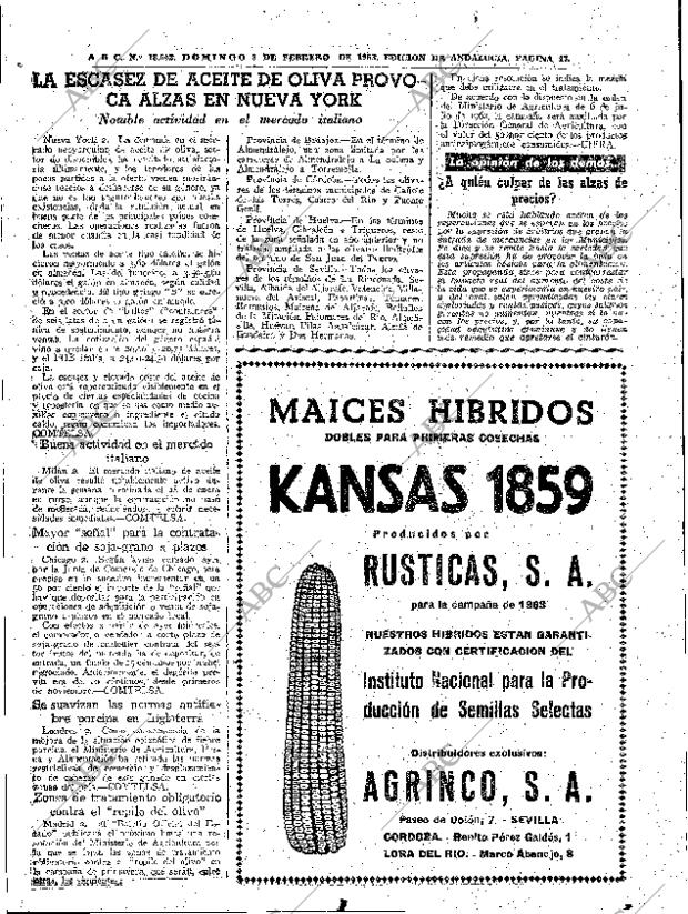 ABC SEVILLA 03-02-1963 página 47