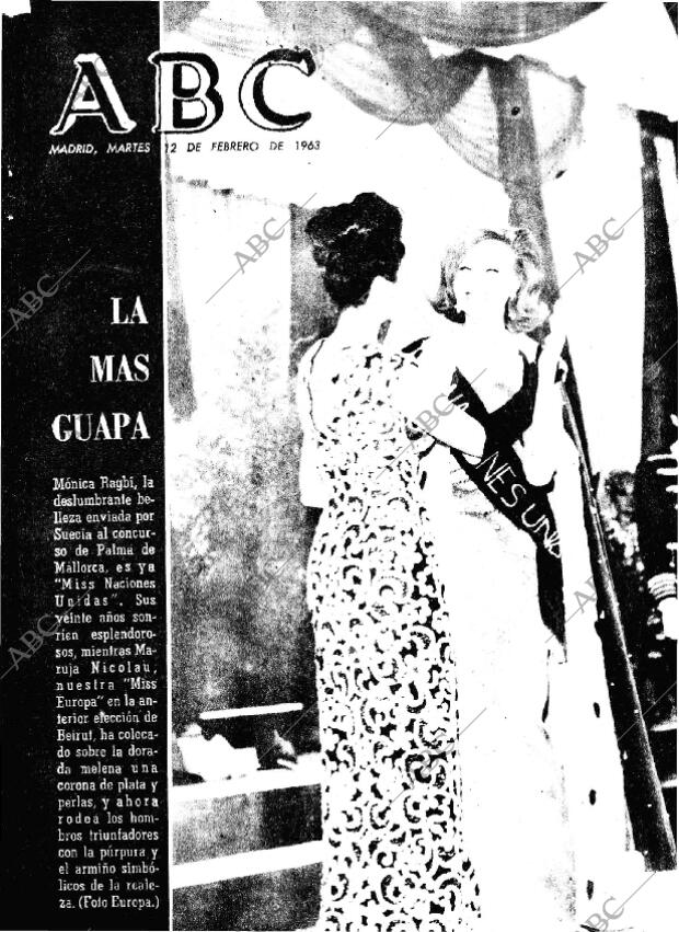 ABC MADRID 12-02-1963 página 1