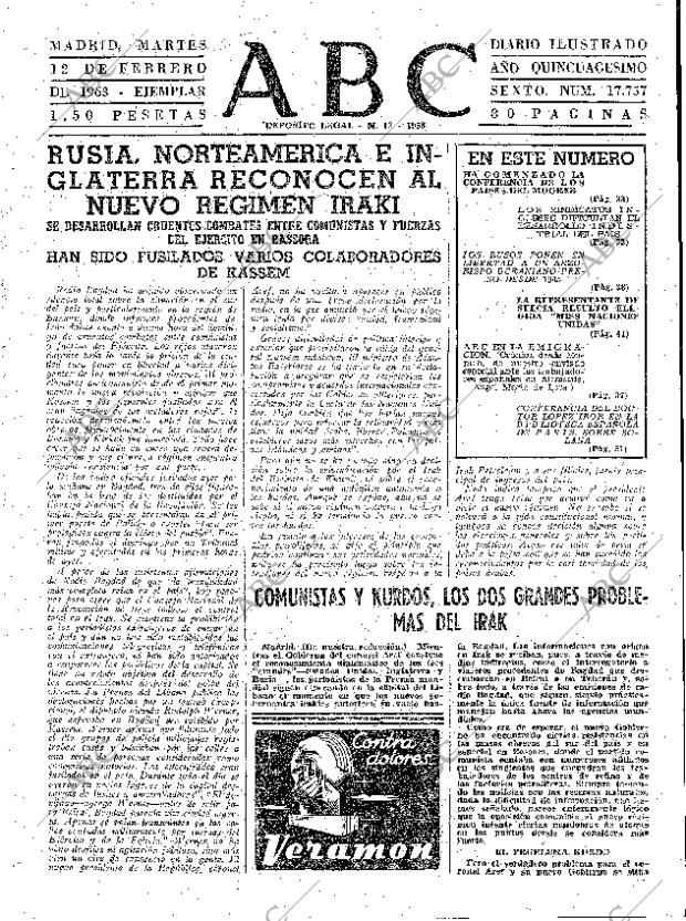 ABC MADRID 12-02-1963 página 31