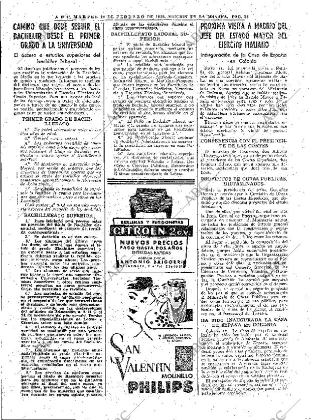 ABC MADRID 12-02-1963 página 38