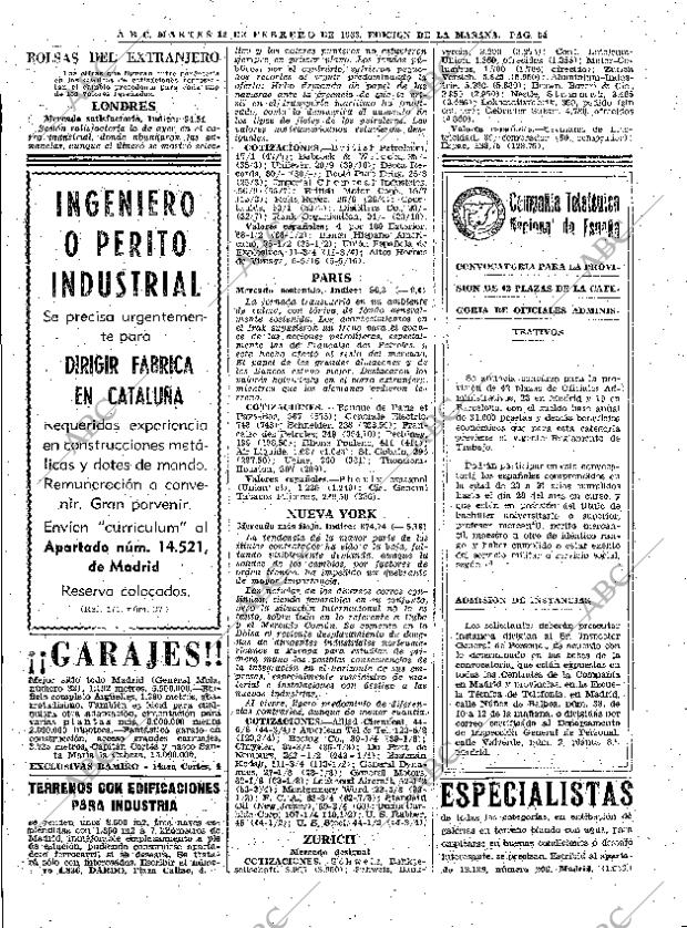 ABC MADRID 12-02-1963 página 54