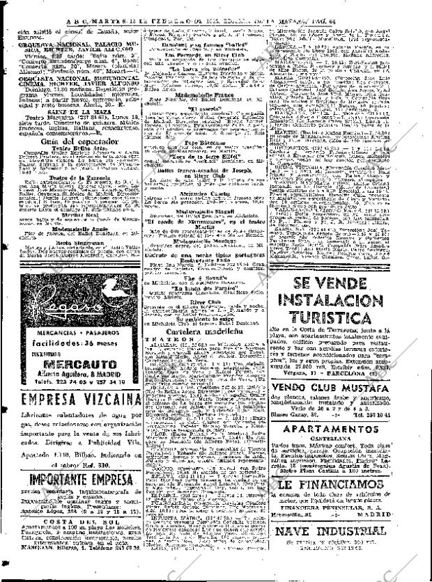 ABC MADRID 12-02-1963 página 64