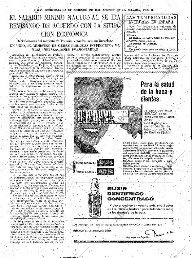 ABC MADRID 13-02-1963 página 49