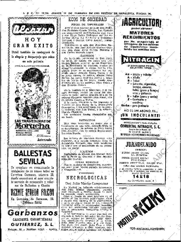 ABC SEVILLA 14-02-1963 página 24