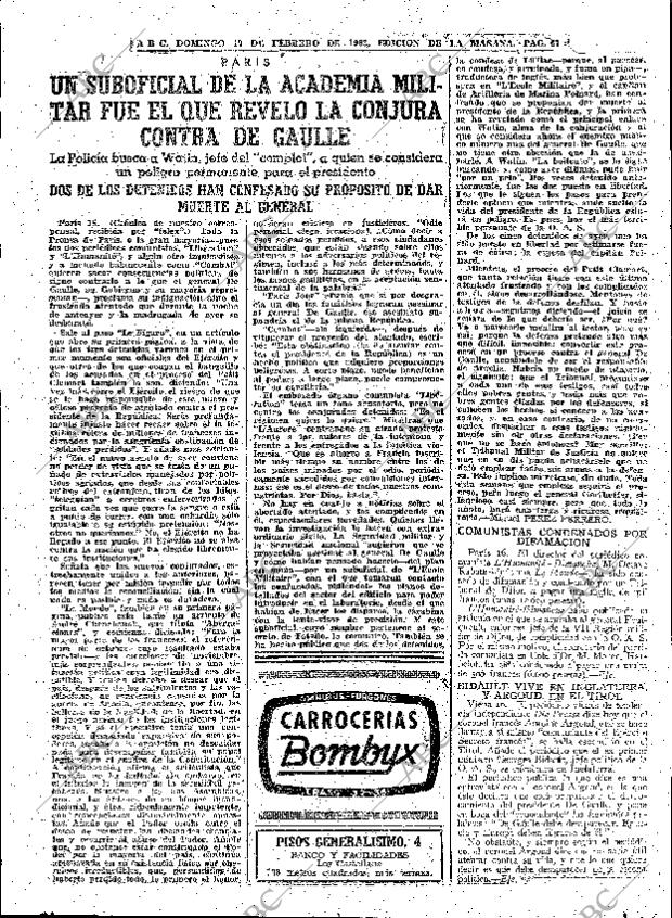 ABC MADRID 17-02-1963 página 67