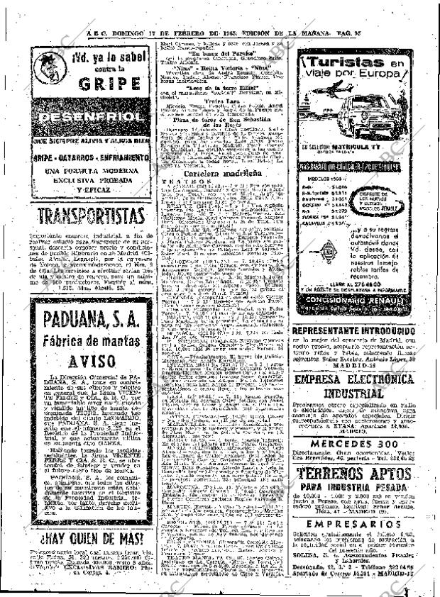 ABC MADRID 17-02-1963 página 95