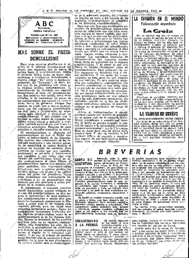 ABC MADRID 19-02-1963 página 48