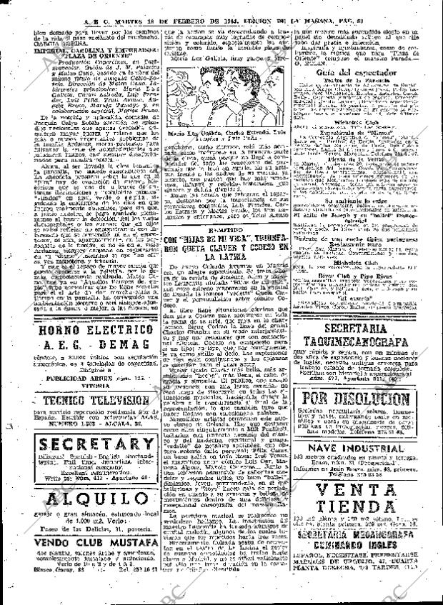 ABC MADRID 19-02-1963 página 80