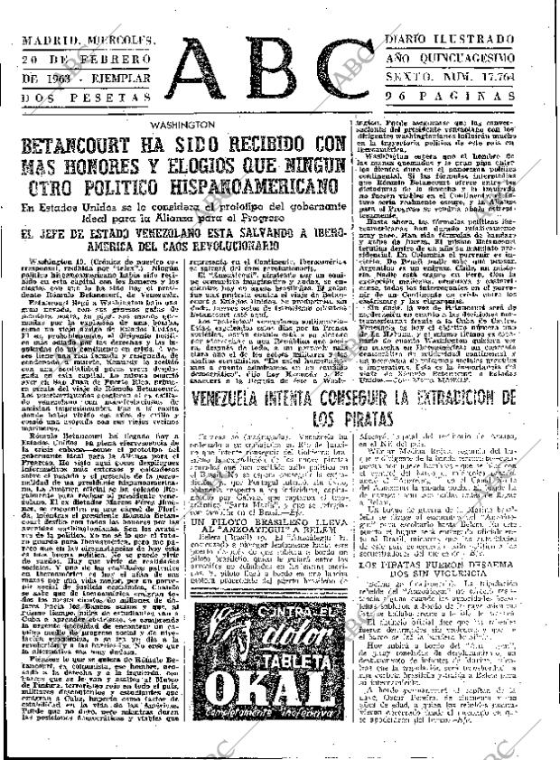 ABC MADRID 20-02-1963 página 47