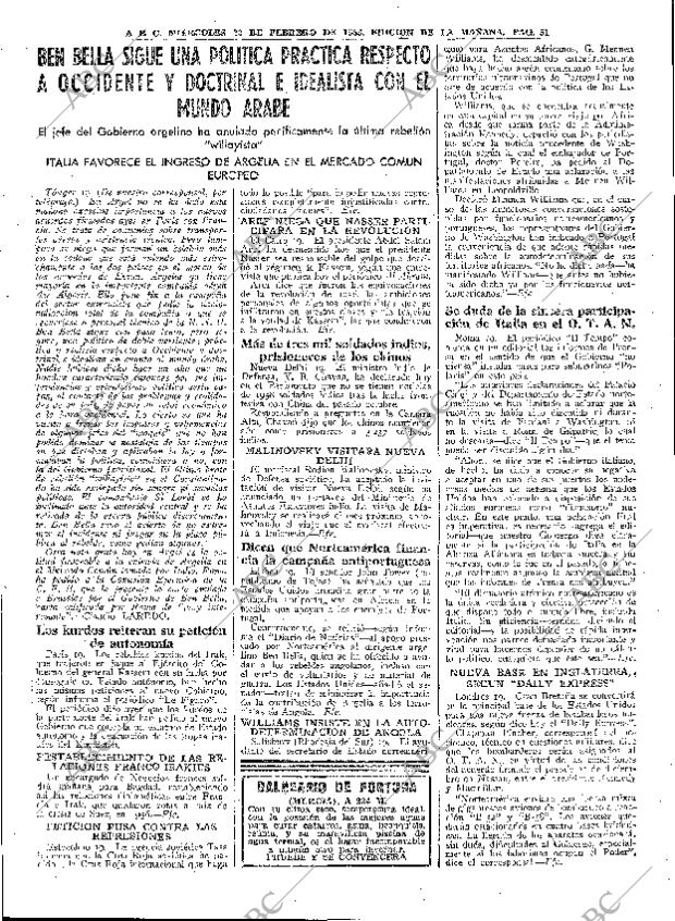 ABC MADRID 20-02-1963 página 51