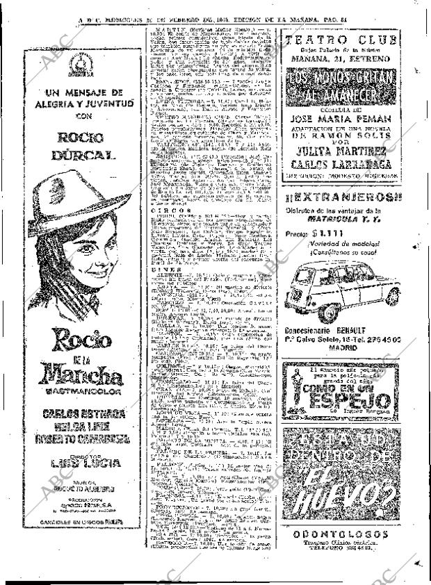 ABC MADRID 20-02-1963 página 81