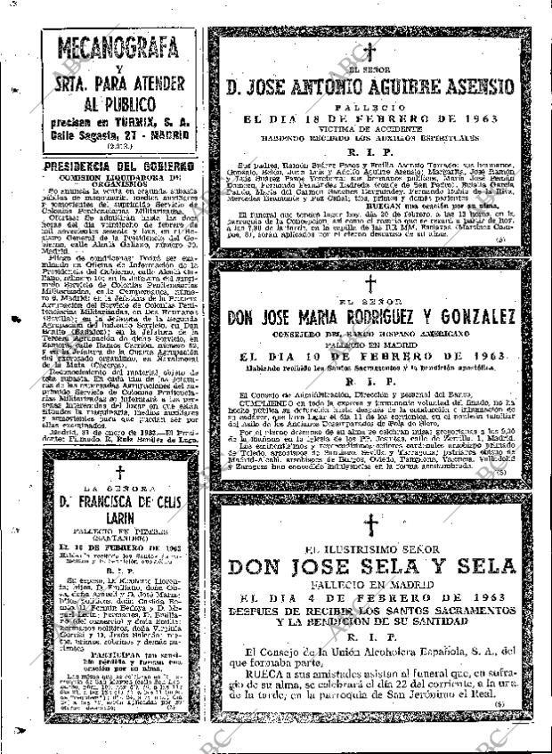 ABC MADRID 20-02-1963 página 90