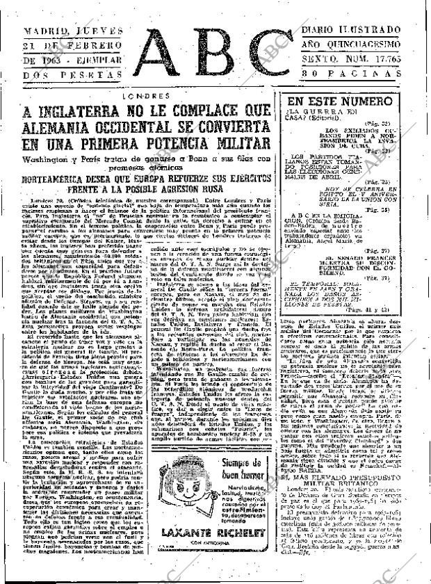 ABC MADRID 21-02-1963 página 31