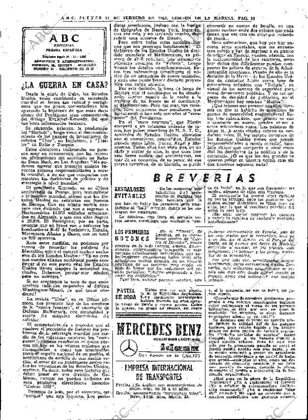ABC MADRID 21-02-1963 página 32