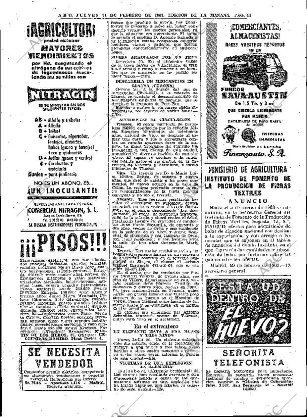 ABC MADRID 21-02-1963 página 44