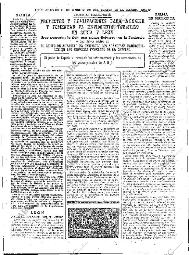 ABC MADRID 21-02-1963 página 45