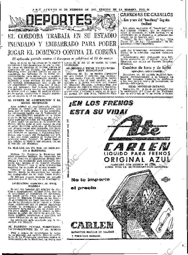 ABC MADRID 21-02-1963 página 61