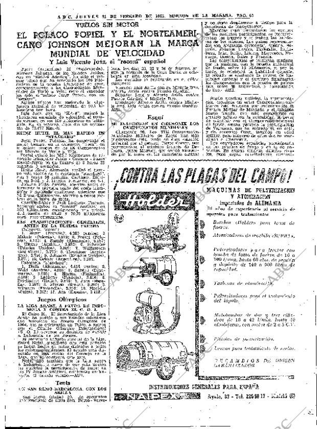 ABC MADRID 21-02-1963 página 63