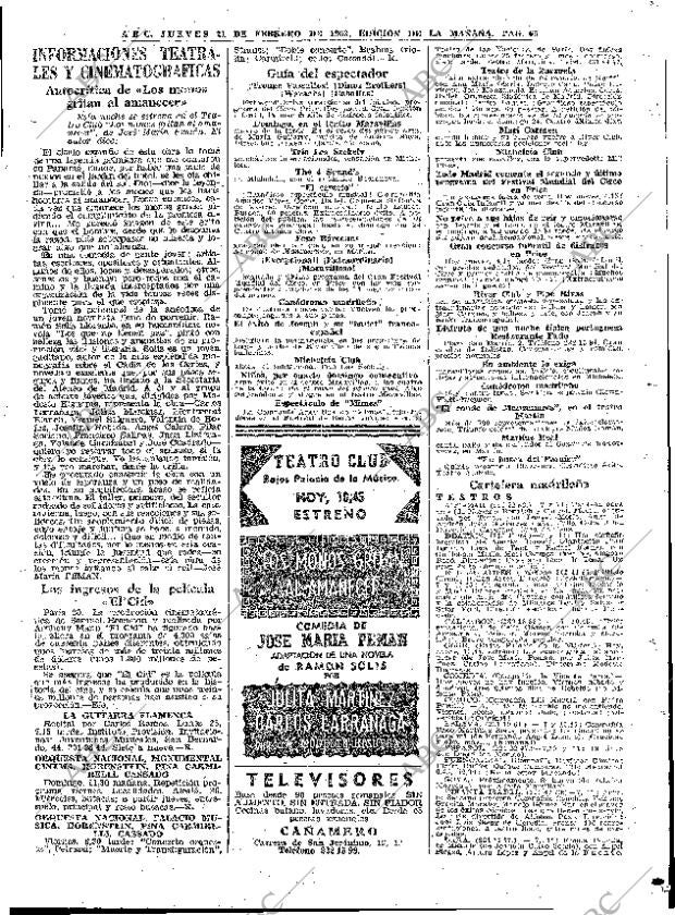 ABC MADRID 21-02-1963 página 65