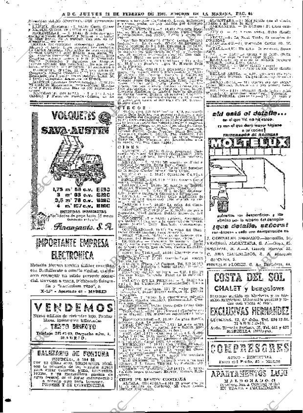 ABC MADRID 21-02-1963 página 66