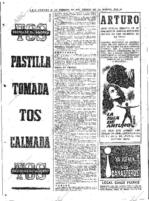ABC MADRID 21-02-1963 página 68