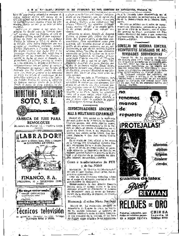 ABC SEVILLA 21-02-1963 página 24