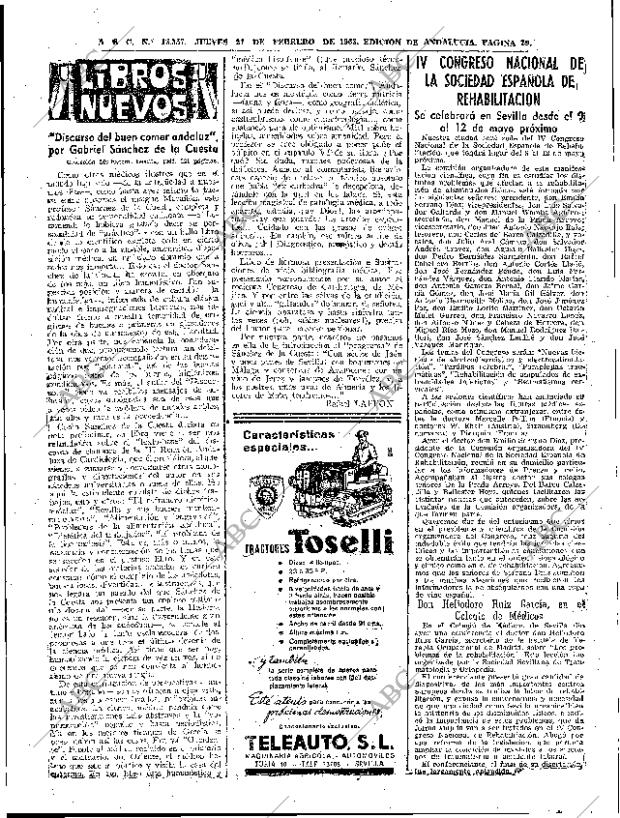 ABC SEVILLA 21-02-1963 página 29