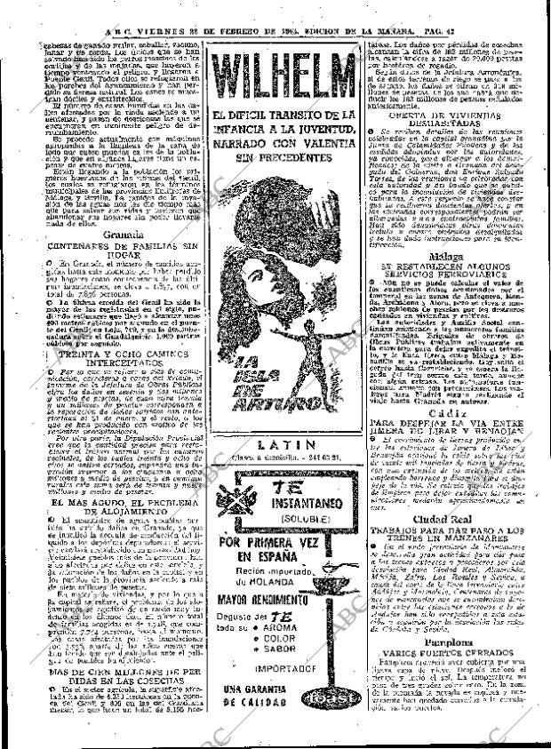ABC MADRID 22-02-1963 página 42
