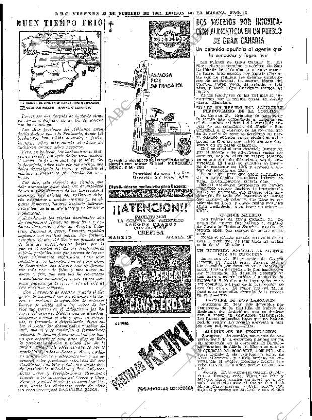 ABC MADRID 22-02-1963 página 43