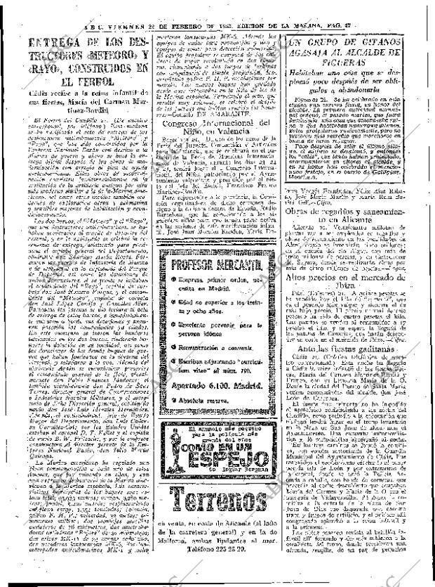 ABC MADRID 22-02-1963 página 47