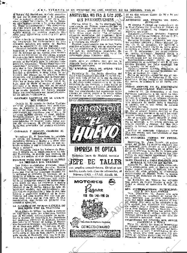 ABC MADRID 22-02-1963 página 62