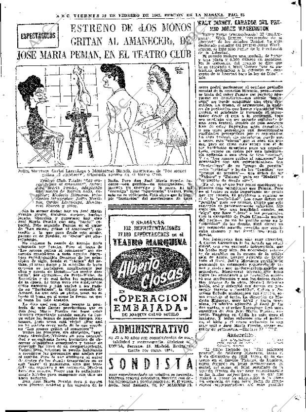 ABC MADRID 22-02-1963 página 63