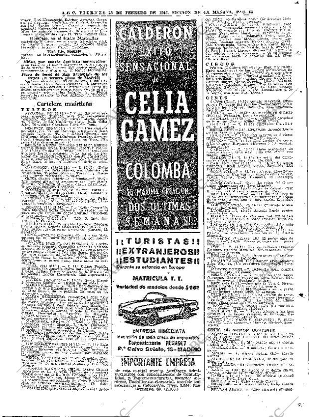 ABC MADRID 22-02-1963 página 65