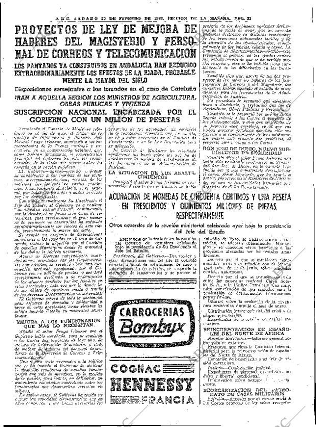 ABC MADRID 23-02-1963 página 33