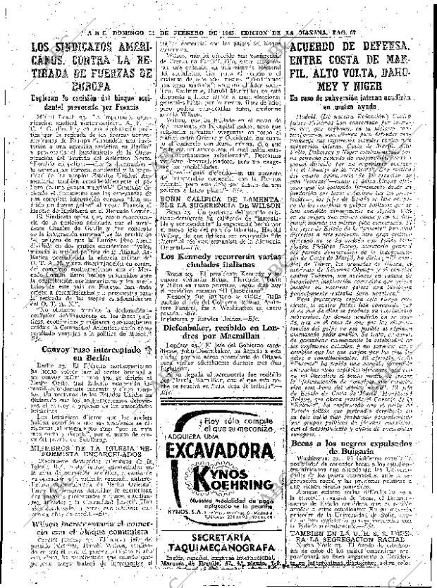 ABC MADRID 24-02-1963 página 67
