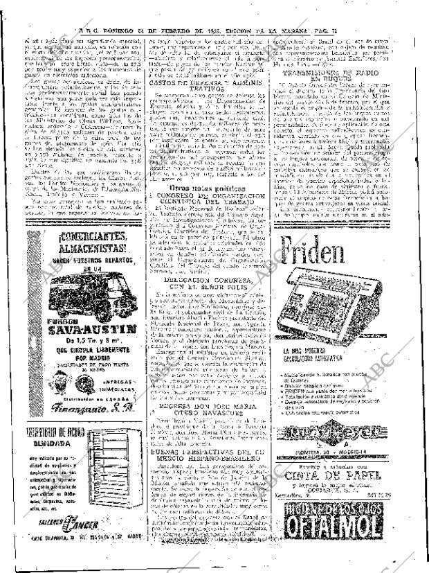 ABC MADRID 24-02-1963 página 72