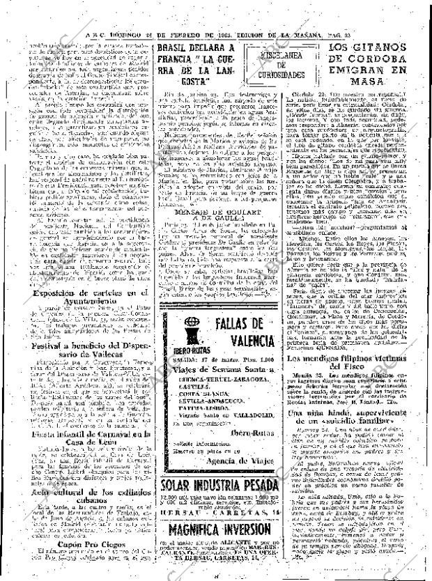 ABC MADRID 24-02-1963 página 83