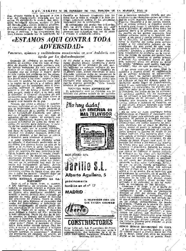 ABC MADRID 26-02-1963 página 33